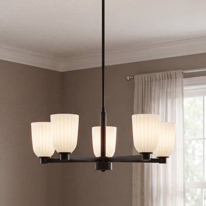 Savoy House Baldwin 5-Light Chandelier - Matte Black