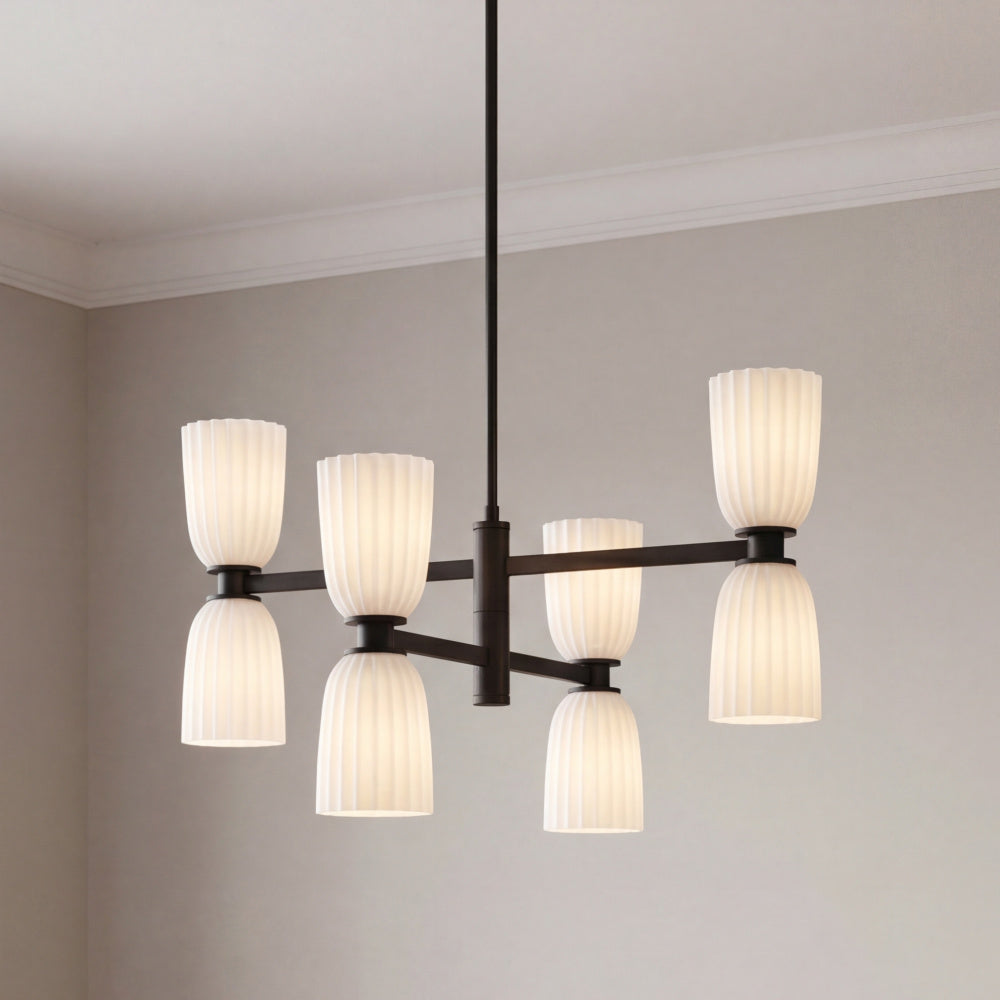 Savoy House Baldwin 8-Light Chandelier - Matte Black
