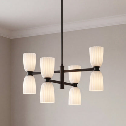 Savoy House Baldwin 8-Light Chandelier - Matte Black