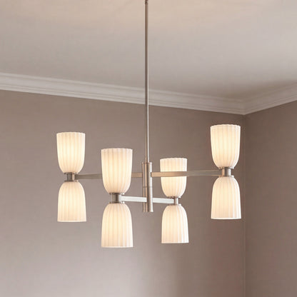 Savoy House Baldwin 8-Light Chandelier - Satin Nickel