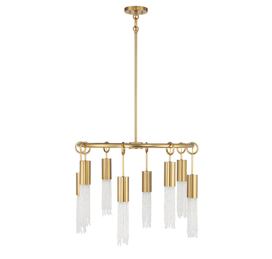 Chelsea 8-Light Chandelier in Warm Brass