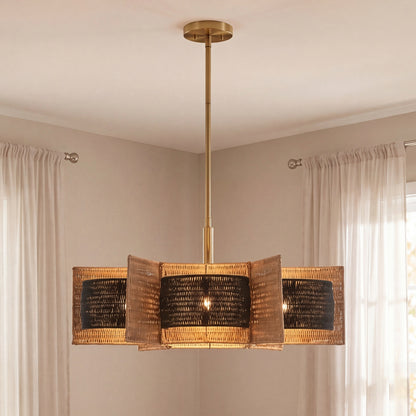 Savoy House Espacio 6-Light Chandelier by Breegan Jane - Warm Brass