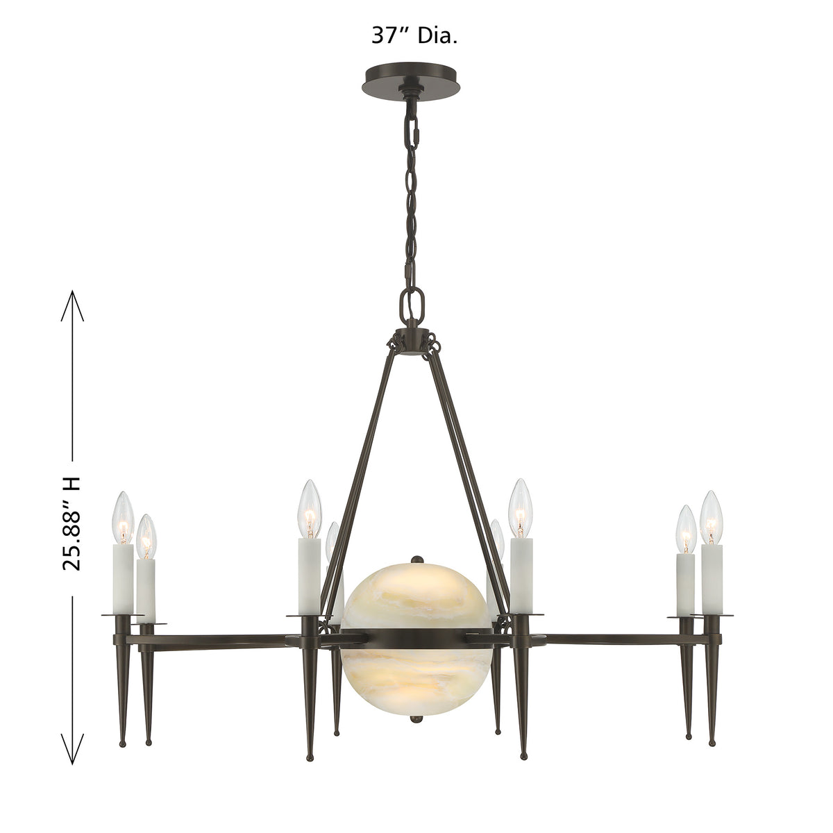 Savoy House Sanger 10-Light Chandelier - alternate view