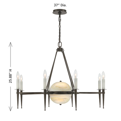 Savoy House Sanger 10-Light Chandelier - alternate view