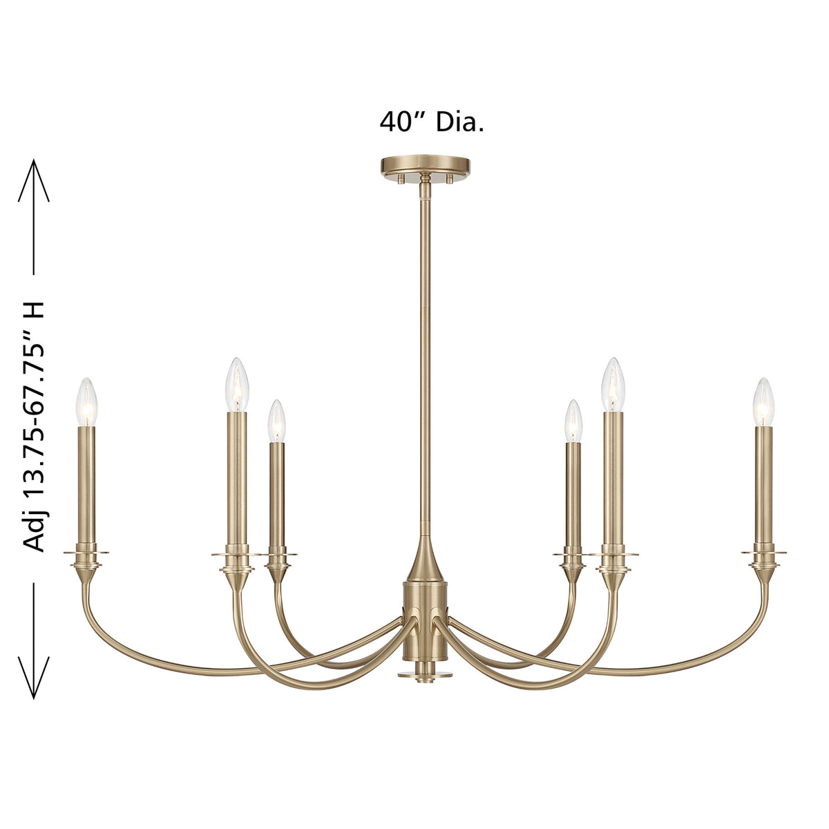 Savoy House Coventry 6-Light Chandelier - Matte Black, view 29