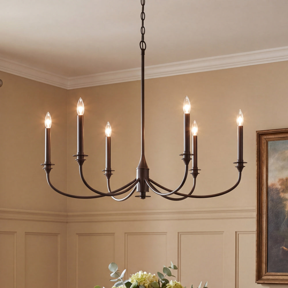 Savoy House Coventry 6-Light Chandelier - Matte Black, view 44