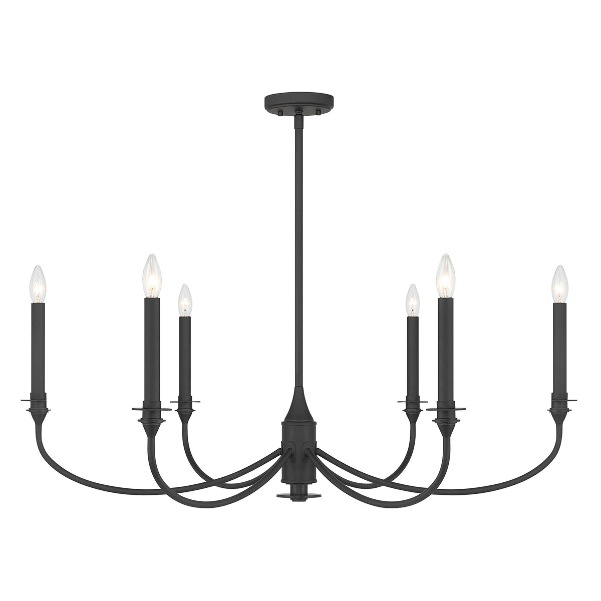 Savoy House Coventry 6-Light Chandelier - Matte Black