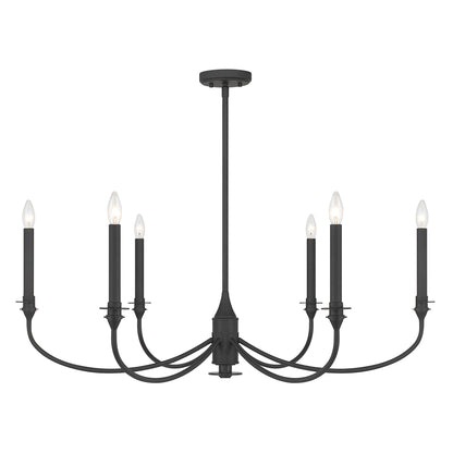 Savoy House Coventry 6-Light Chandelier - Matte Black