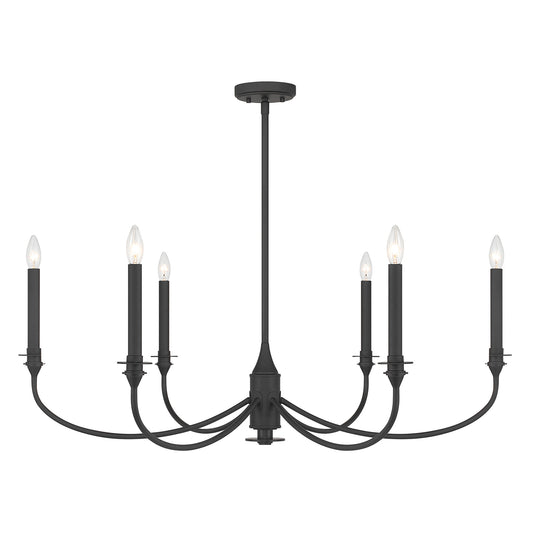 Savoy House Coventry 6-Light Chandelier - Matte Black