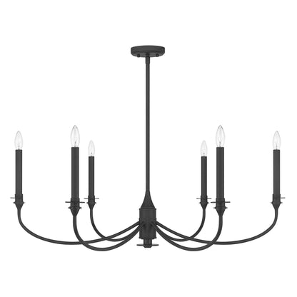 Savoy House Coventry 6-Light Chandelier - Matte Black, view 2