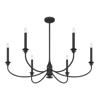 Savoy House Coventry 6-Light Chandelier - Matte Black, view 4