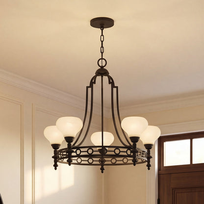 Savoy House Allston 5-Light Chandelier - Matte Black