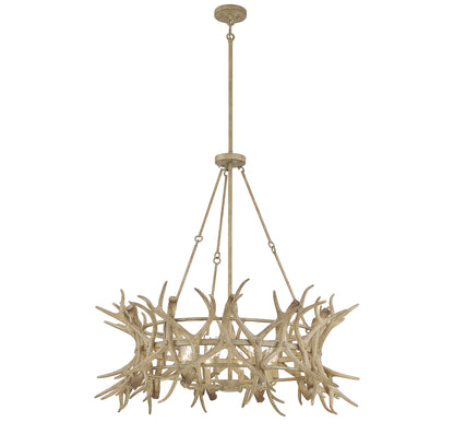 Daniels 8-Light Chandelier - Matte White