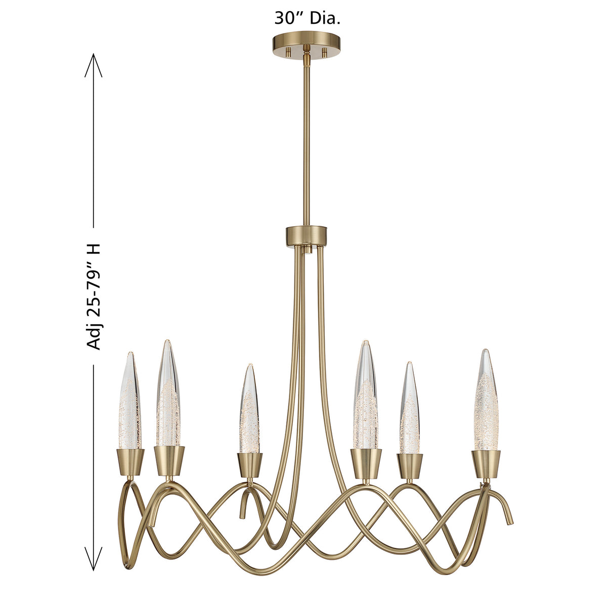 Savoy House Sofia 6-Light Chandelier - alternate view