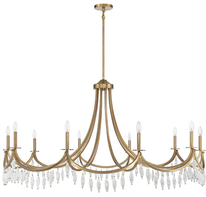 Kameron 10-Light Chandelier in Polished Nickel