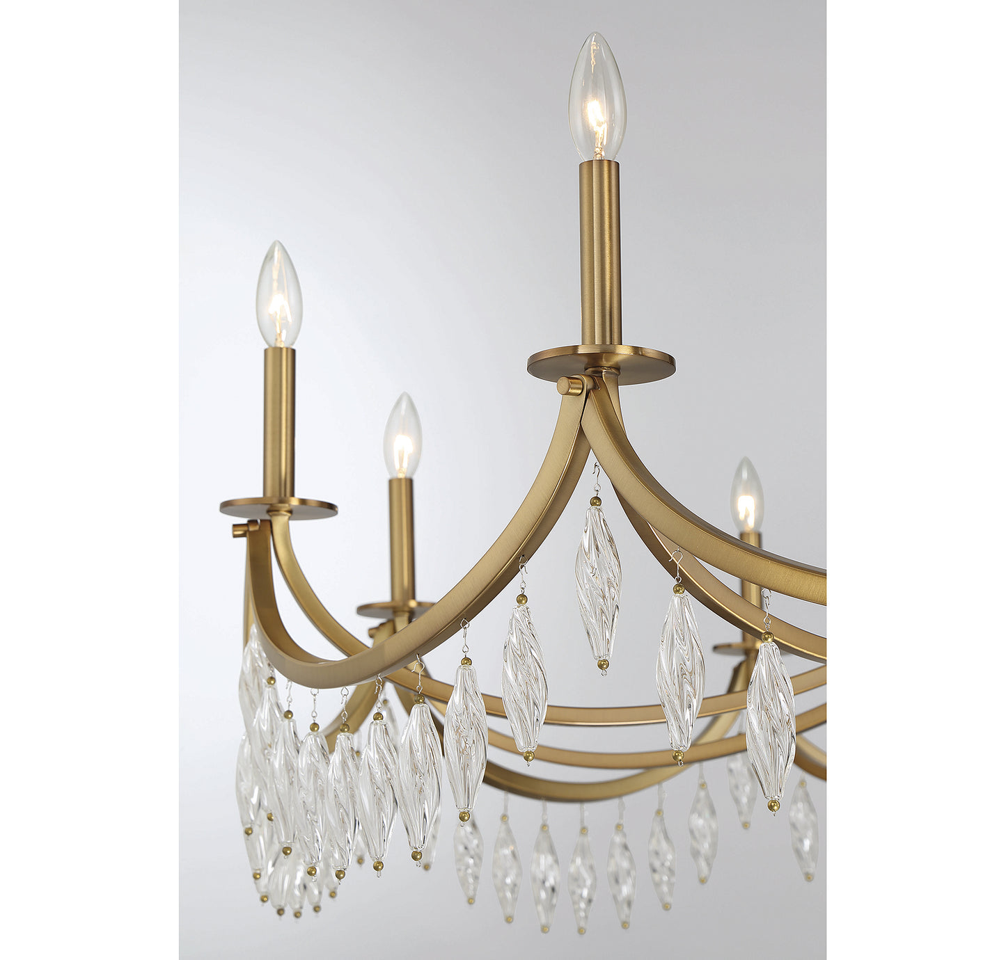 Kameron 10-Light Chandelier in Polished Nickel