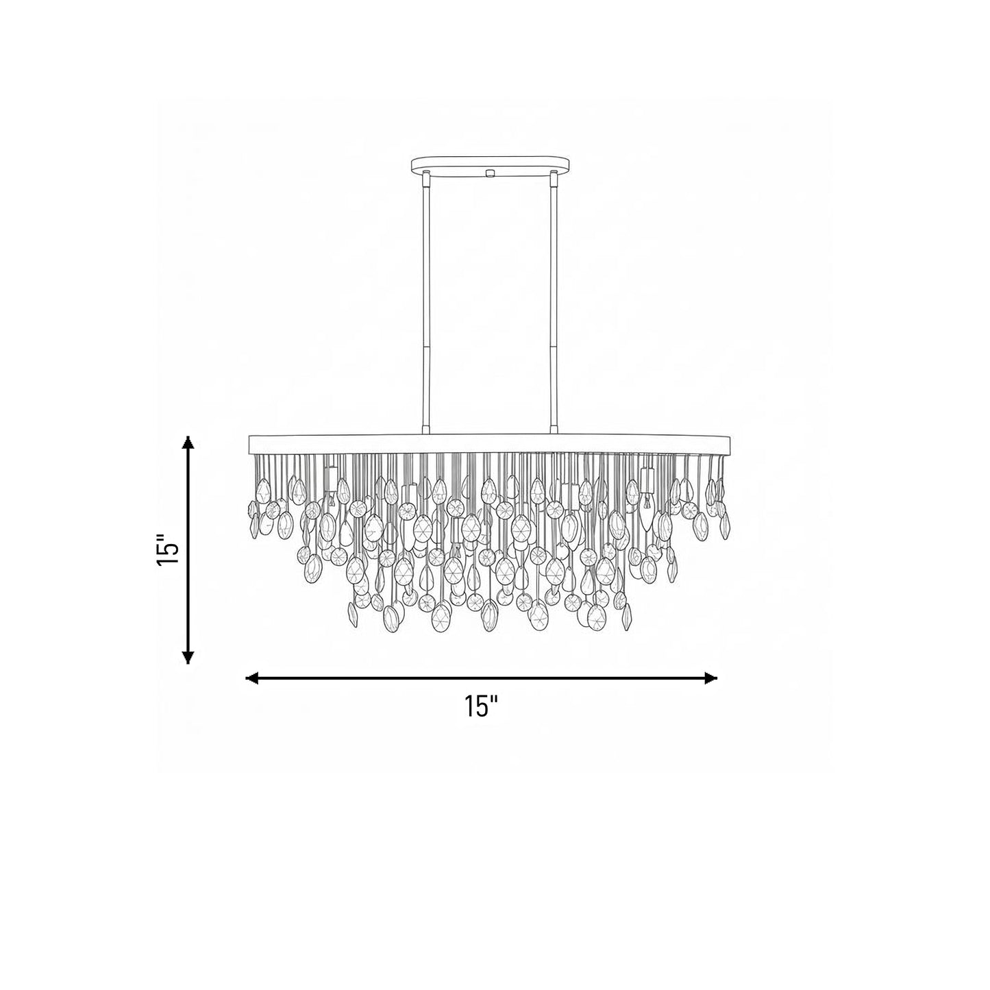Livorno 8-Light Oval Chandelier