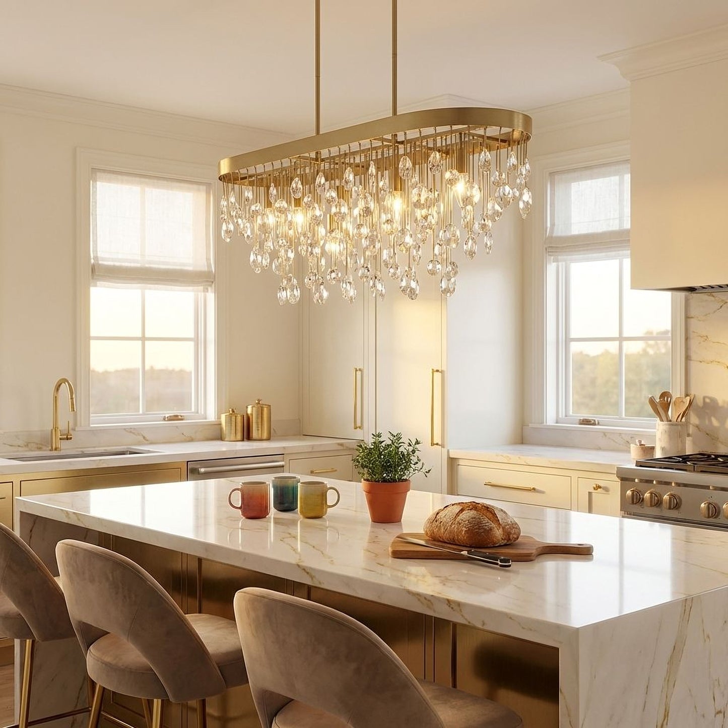 Livorno 8-Light Oval Chandelier