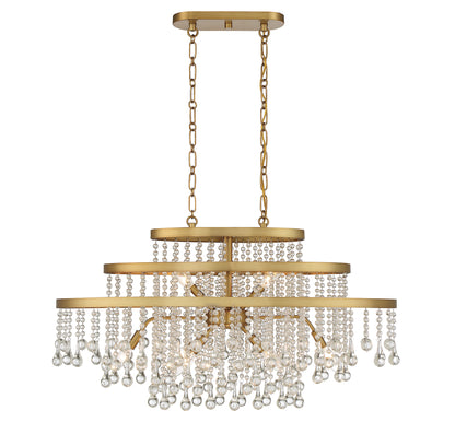 Luna 10-Light Oval Chandelier