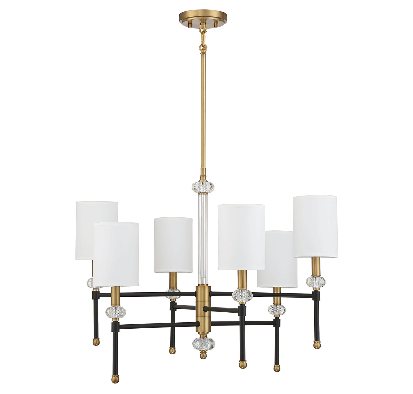 Tivoli 6-Light Chandelier in Matte Black