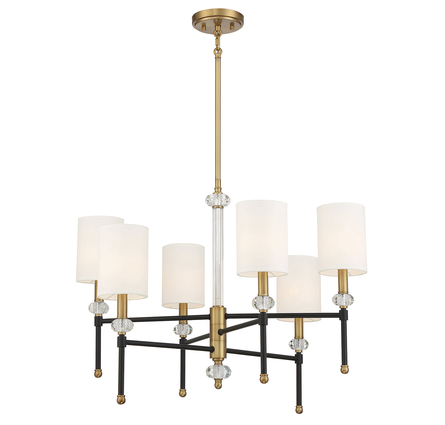 Tivoli 6-Light Chandelier in Matte Black
