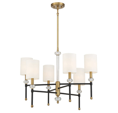 Tivoli 6-Light Chandelier in Matte Black