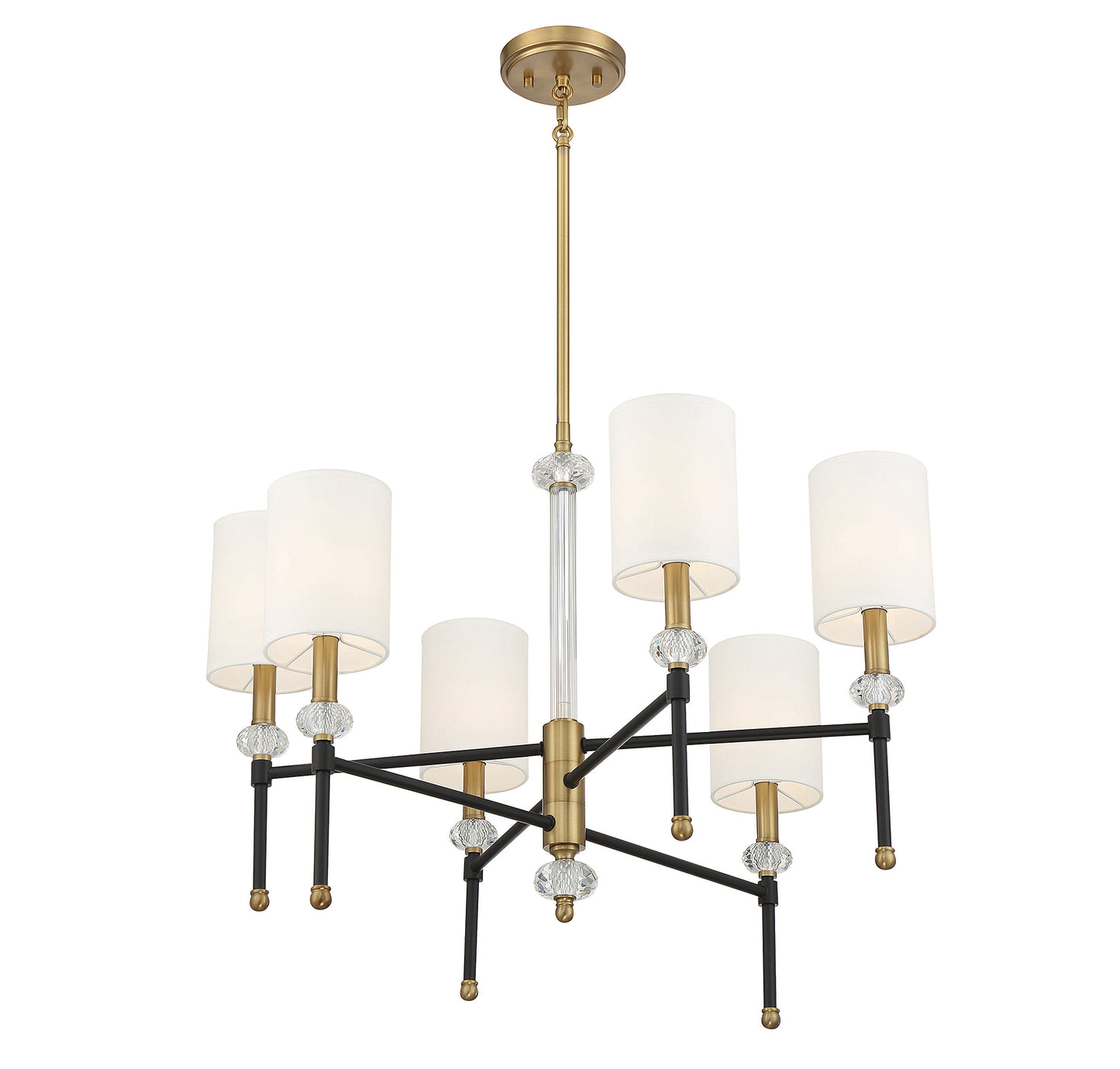 Tivoli 6-Light Chandelier in Matte Black