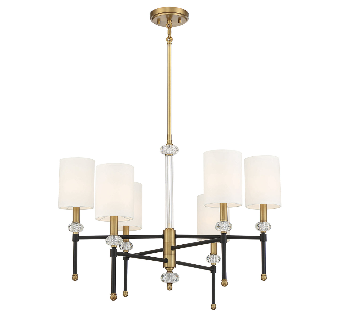 Tivoli 6-Light Chandelier in Matte Black