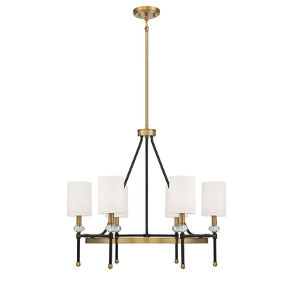 Tivoli 6-Light Circle Chandelier in Matte Black