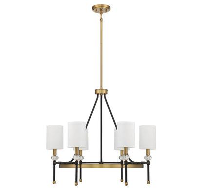 Tivoli 6-Light Circle Chandelier in Matte Black