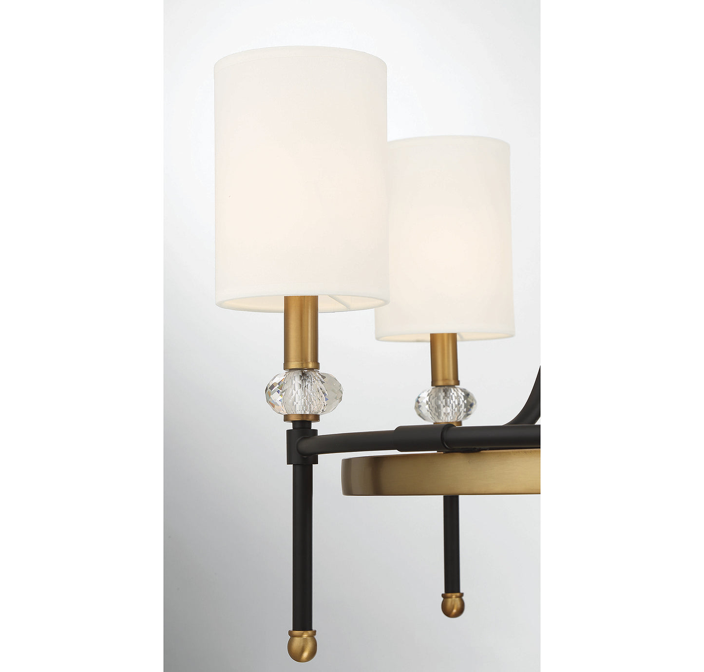 Tivoli 6-Light Circle Chandelier in Matte Black