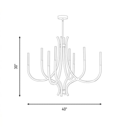 bradford 8 light chandelier in 1 1900 8 128