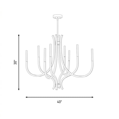bradford 8 light chandelier in 1 1900 8 128