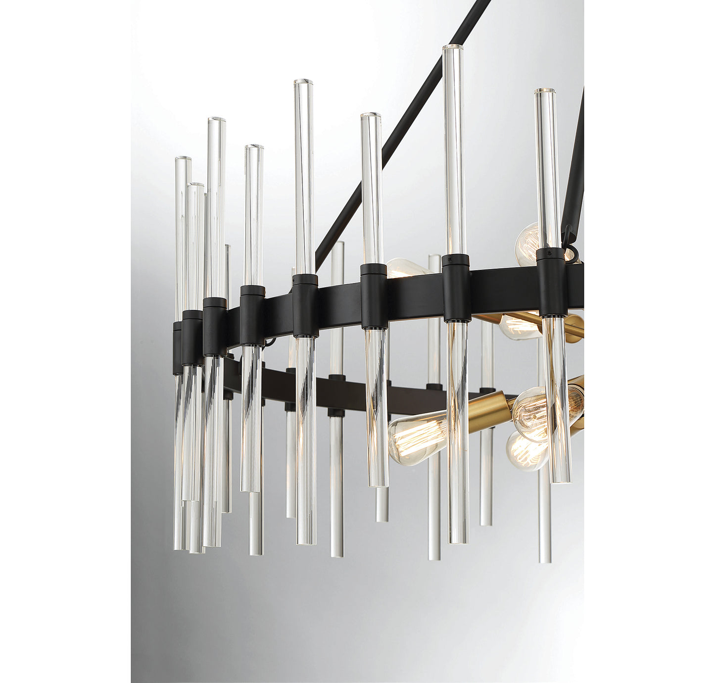Santiago 12-Light Chandelier in Matte Black