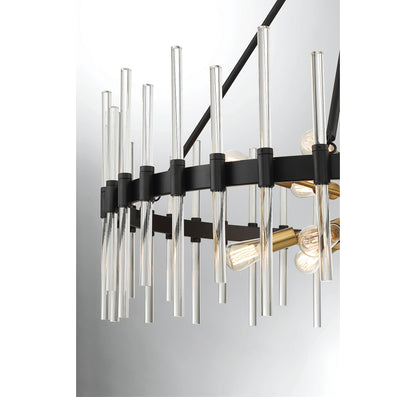 Santiago 12-Light Chandelier in Matte Black