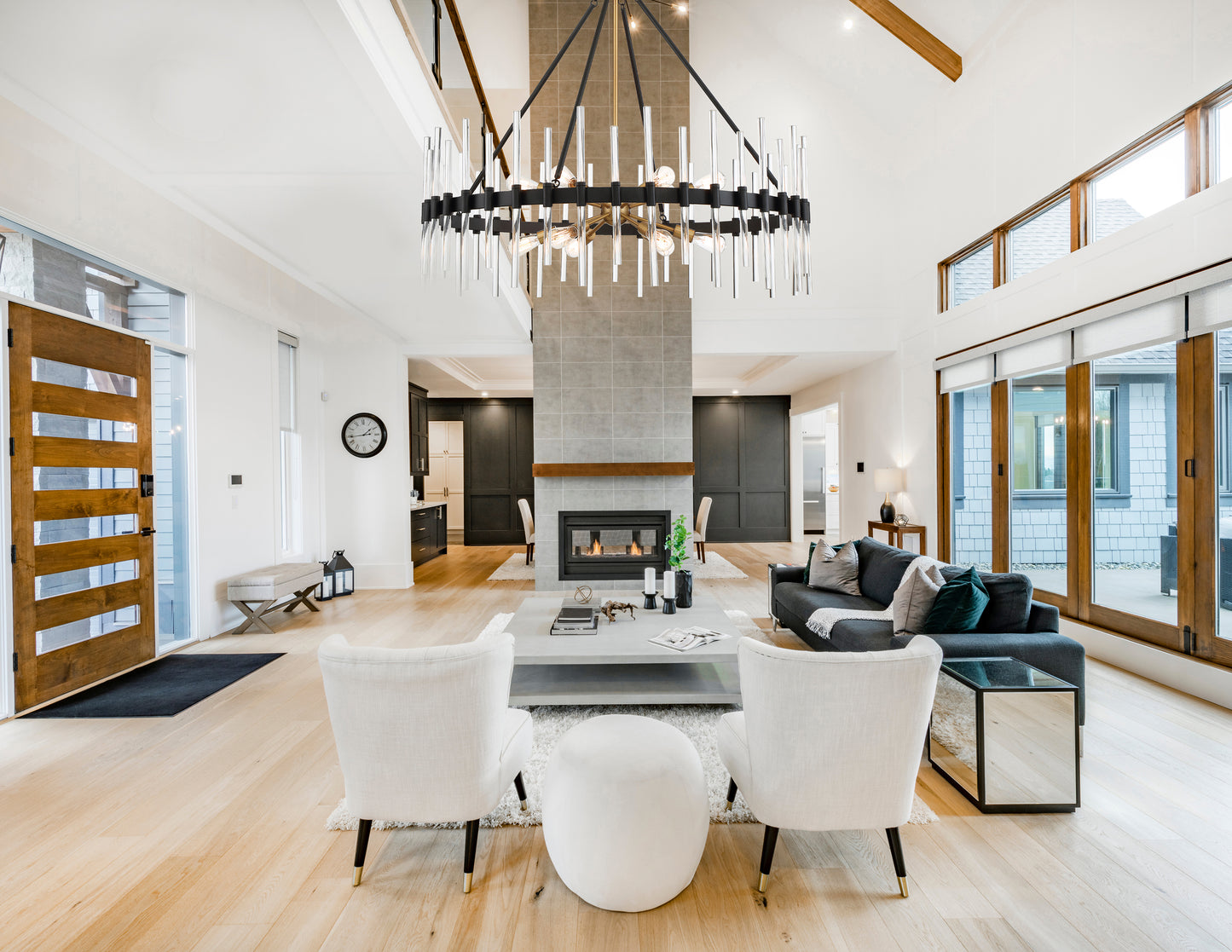 Santiago 12-Light Chandelier in Matte Black