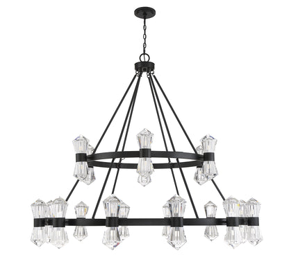 Dryden 36-Light Chandelier in Matte Black