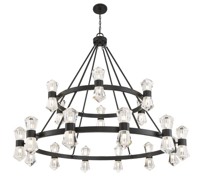 Dryden 36-Light Chandelier in Matte Black