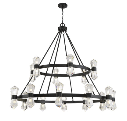Dryden 36-Light Chandelier in Matte Black