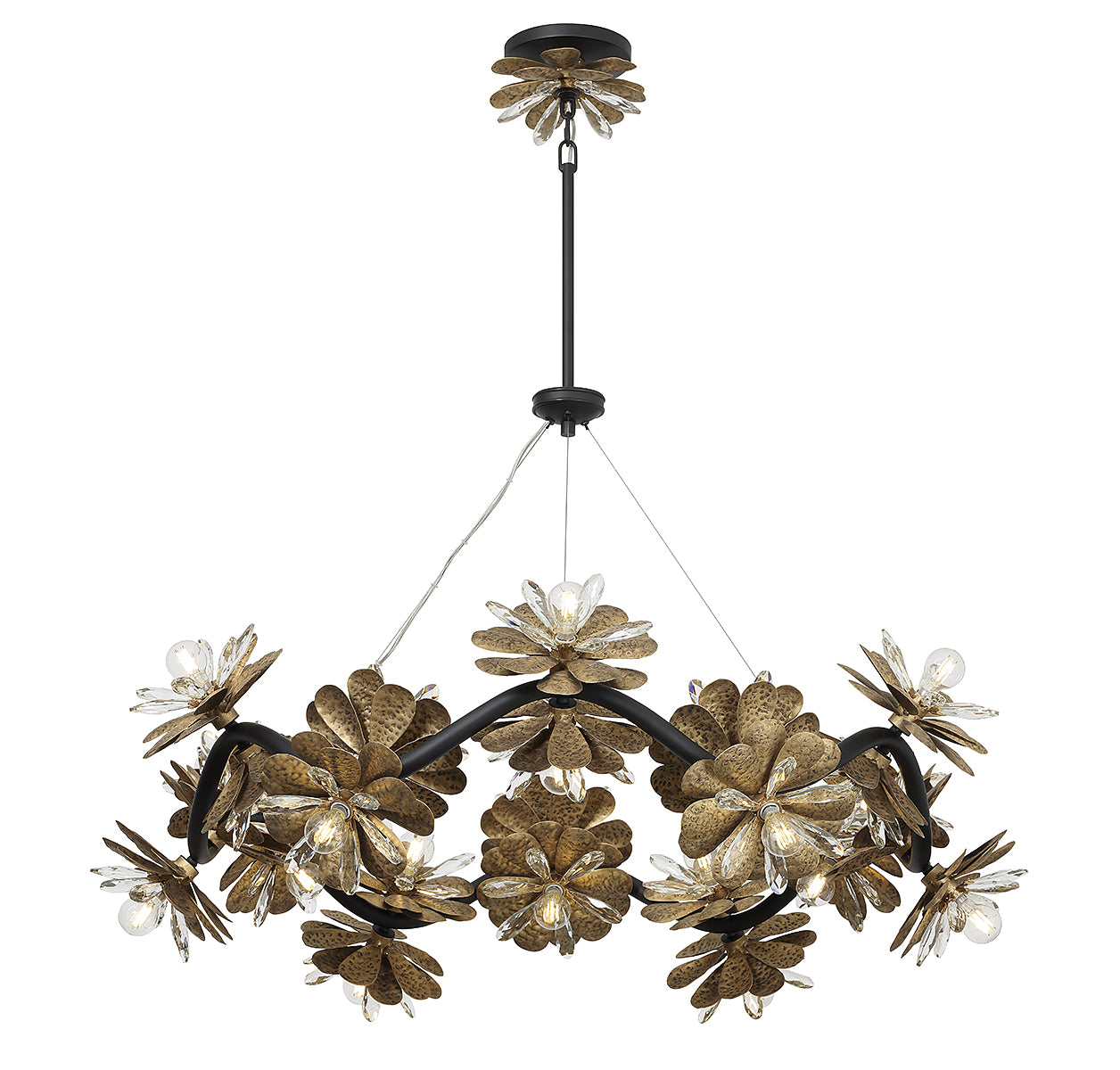 Giselle 24-Light Chandelier in Delphine
