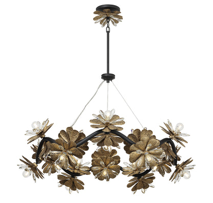 Giselle 24-Light Chandelier in Delphine