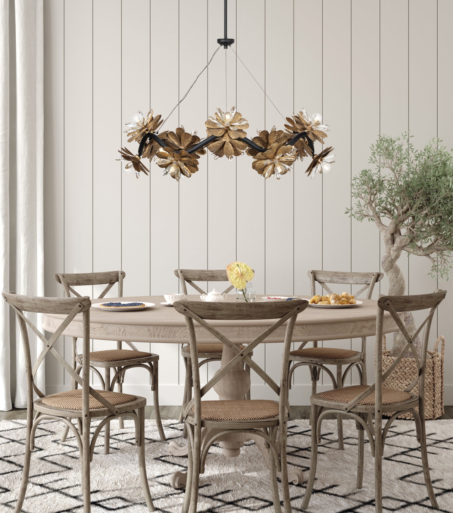 Giselle 24-Light Chandelier in Delphine