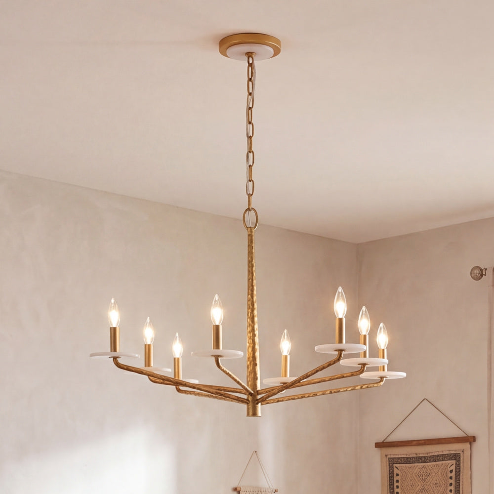 Savoy House Judi 8-Light Chandelier by Breegan Jane - Distressed Gold