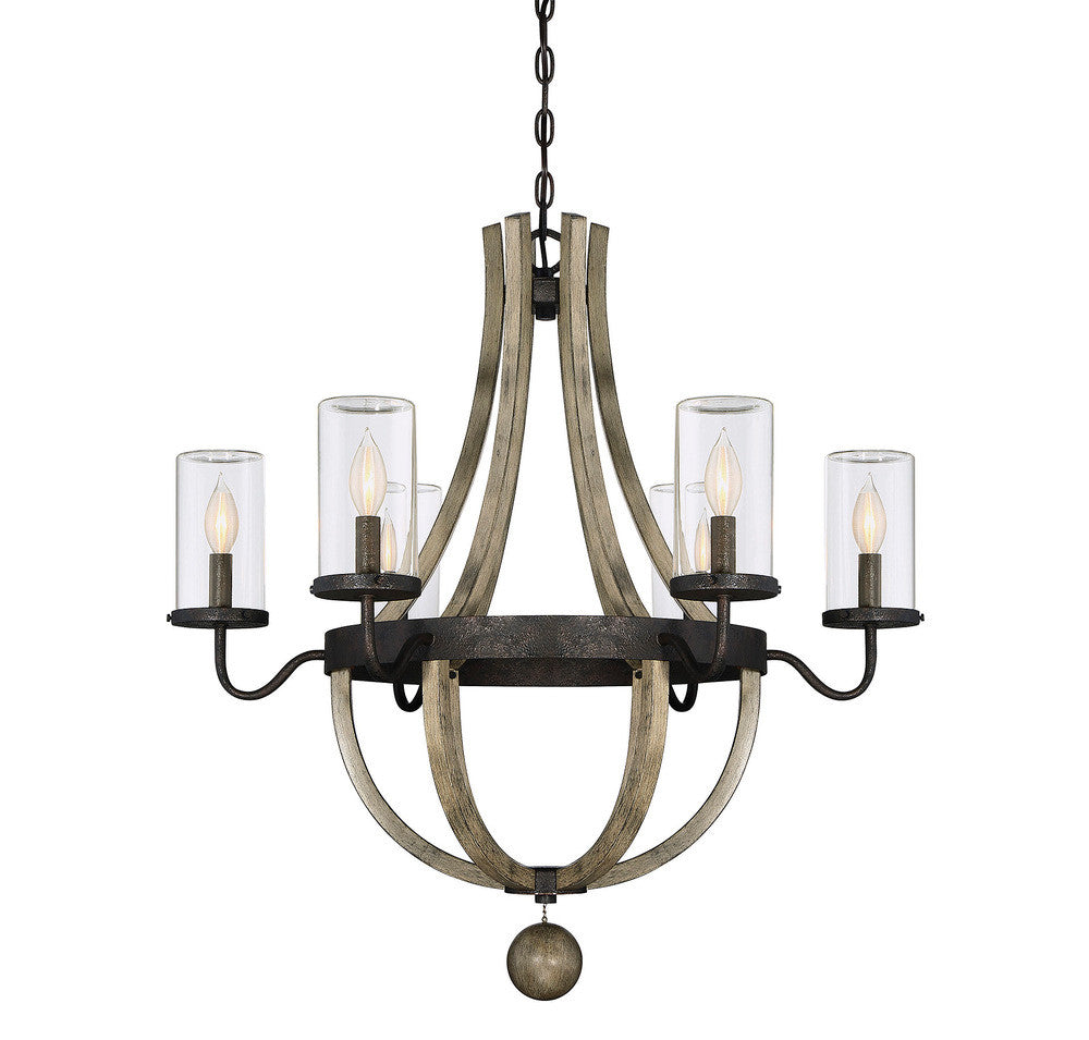 Savoy House Eden 6-Light Outdoor Chandelier Weathervane