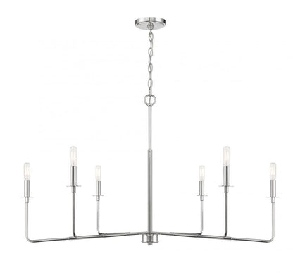 Savoy House Salerno 6-Light Chandelier Matte Black