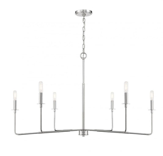 Savoy House Salerno 6-Light Chandelier Matte Black