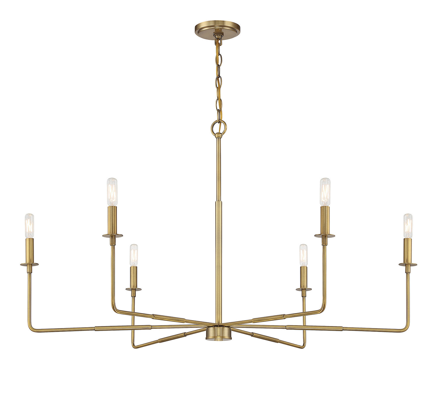 Salerno 6-Light Chandelier in Matte Black