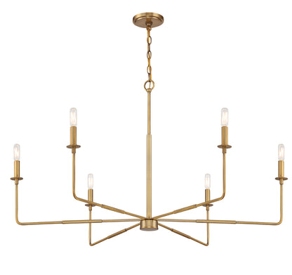 Salerno 6-Light Chandelier in Matte Black