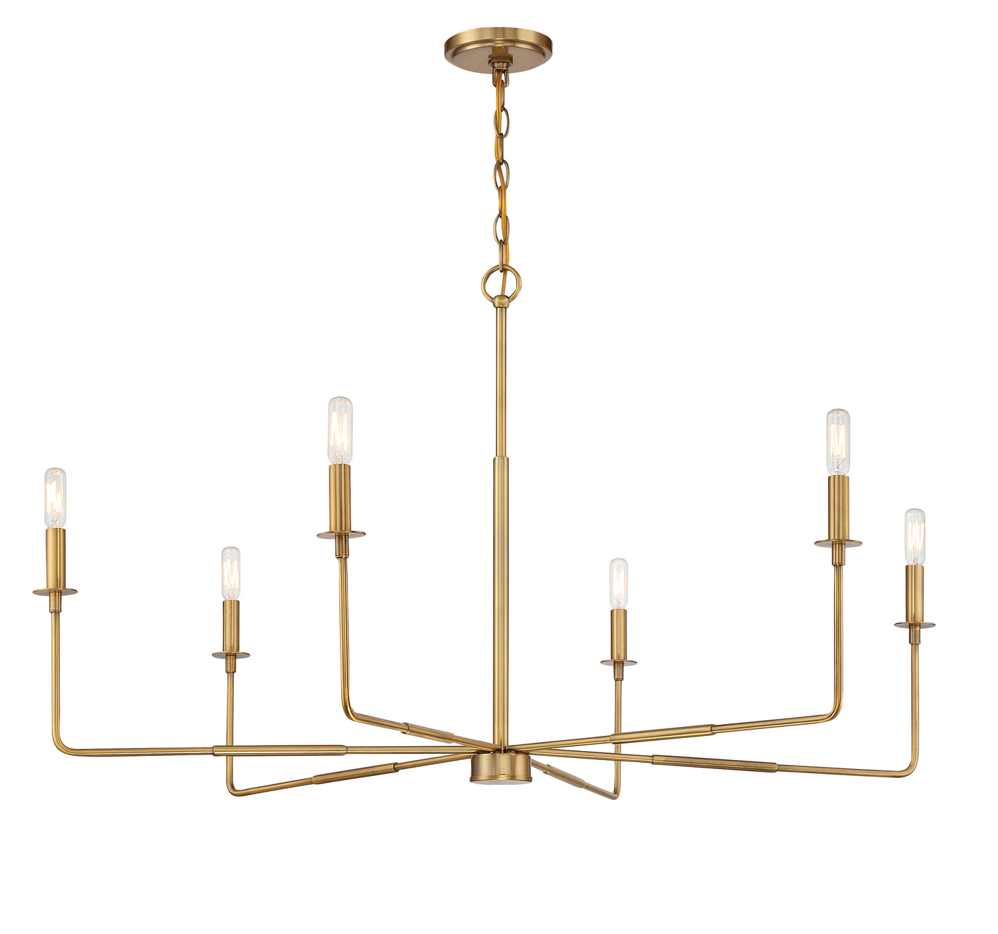 Salerno 6-Light Chandelier in Matte Black