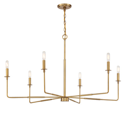 Salerno 6-Light Chandelier in Matte Black